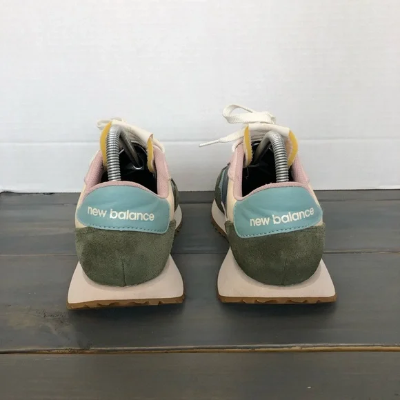 New Balance 237 Women’s Pastel Blue Pink Olive Retro Runner Sneakers - Picture 5 of 10